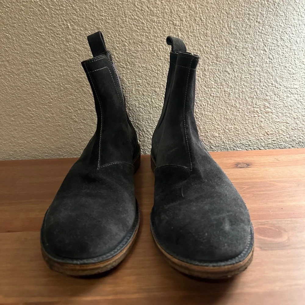 Bottega Veneta blue gray Chelsea boots